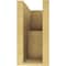 Ekena Millwork 5"W x 10"D x 10"H Classic Chapel Hill Rough Cedar Woodgrain TimberThane Corbel, Primed Tan CORUR05X10X10CHPRCPR - alternate 4